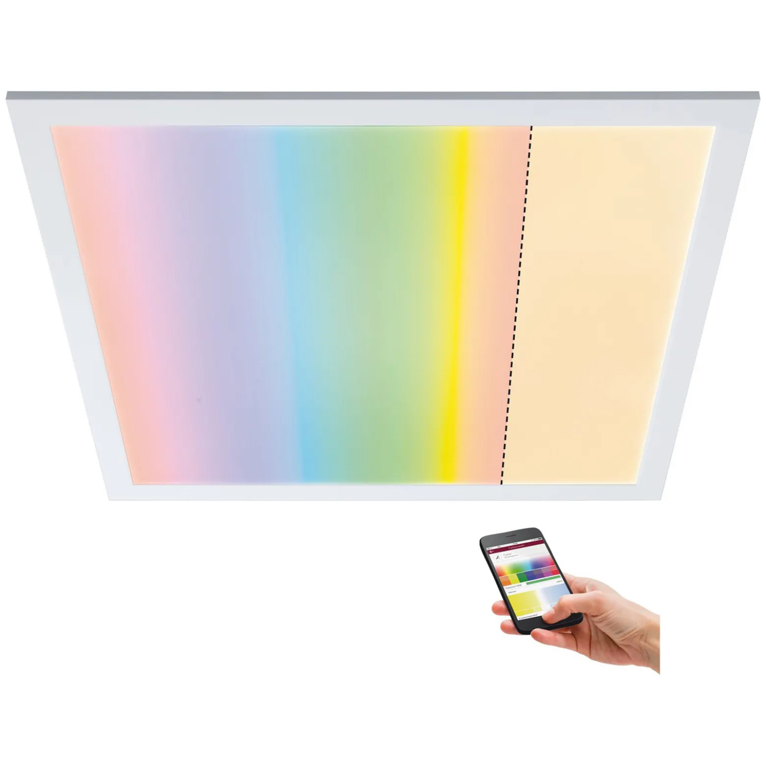 Paulmann Amaris -LED-paneeli, ZigBee 60x60cm, RGBW