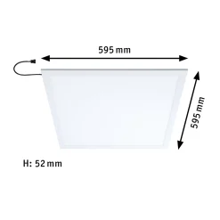 Paulmann Amaris -LED-paneeli, ZigBee 60x60cm, RGBW