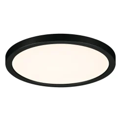 Paulmann Areo LED-paneeli pyöreä musta 3000K Ø17.5cm