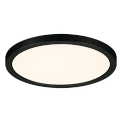 Paulmann Areo LED-paneeli pyöreä musta 3000K Ø17.5cm