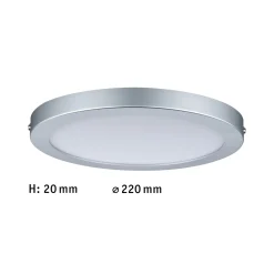 Paulmann Atria -LED-kattovalaisin Ø 22cm kromi