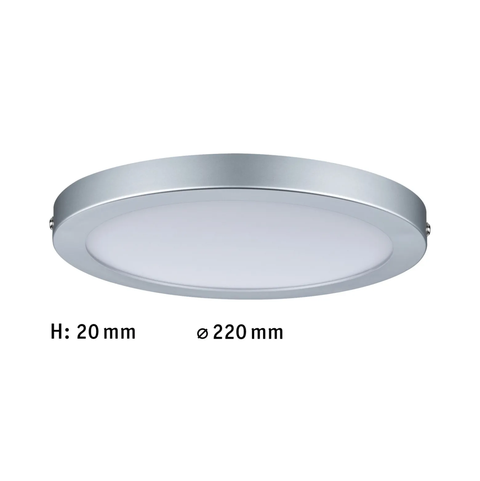 Paulmann Atria -LED-kattovalaisin Ø 22cm kromi