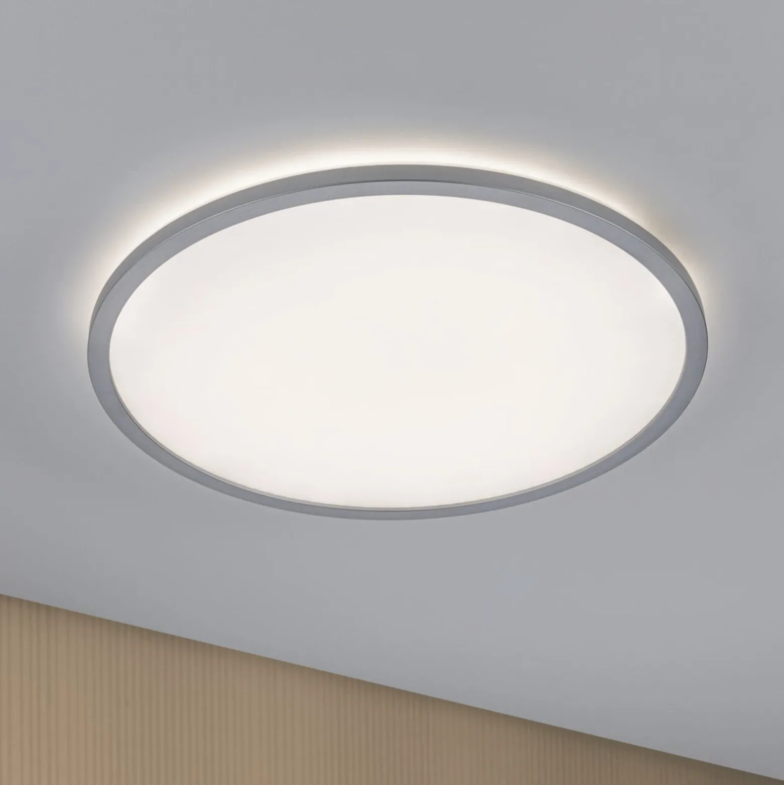 Paulmann Atria Shine LED-paneeli, kromi, himmennettävä, Ø 42 cm