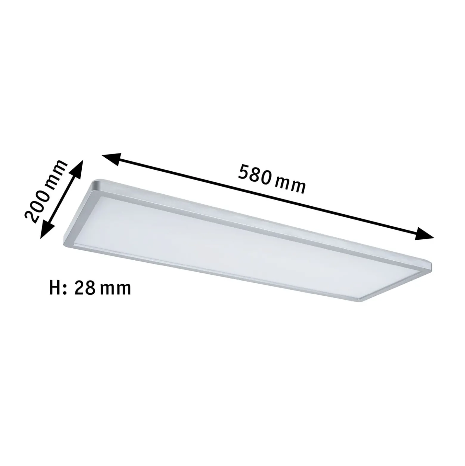 Paulmann Atria Shine paneeli kromi 830 58x20