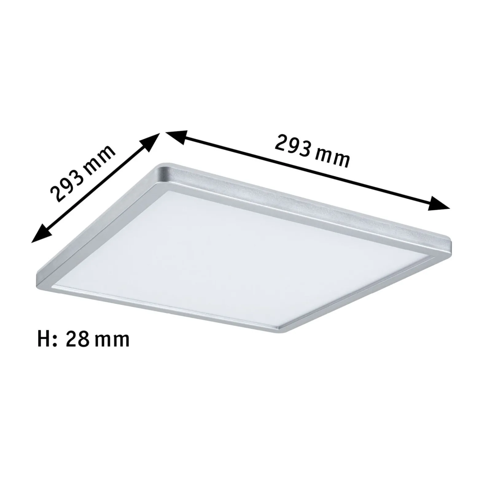 Paulmann Atria Shine Panel on/off kromi 840 29x29 29x29