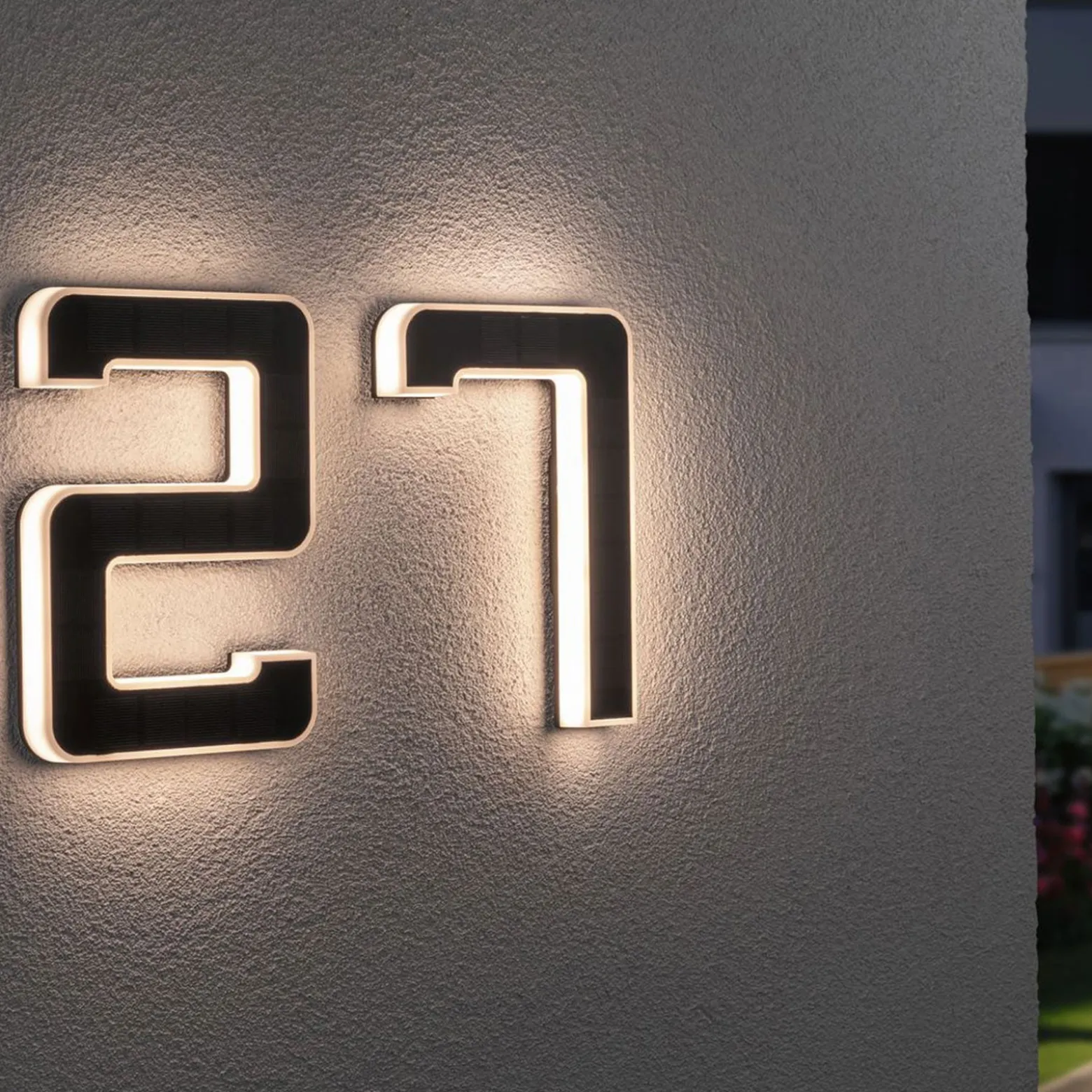 Paulmann aurinkokäyttöinen LED-talonnumero 5