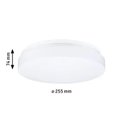 Paulmann Axin -kattovalaisin, halkaisija 26 cm, valkoinen, IP44, E27