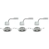 Paulmann Base-LED-uppovalo 3kpl, 3-Step-dim, rauta