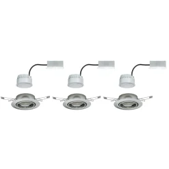 Paulmann Base-LED-uppovalo 3kpl, 3-Step-dim, rauta