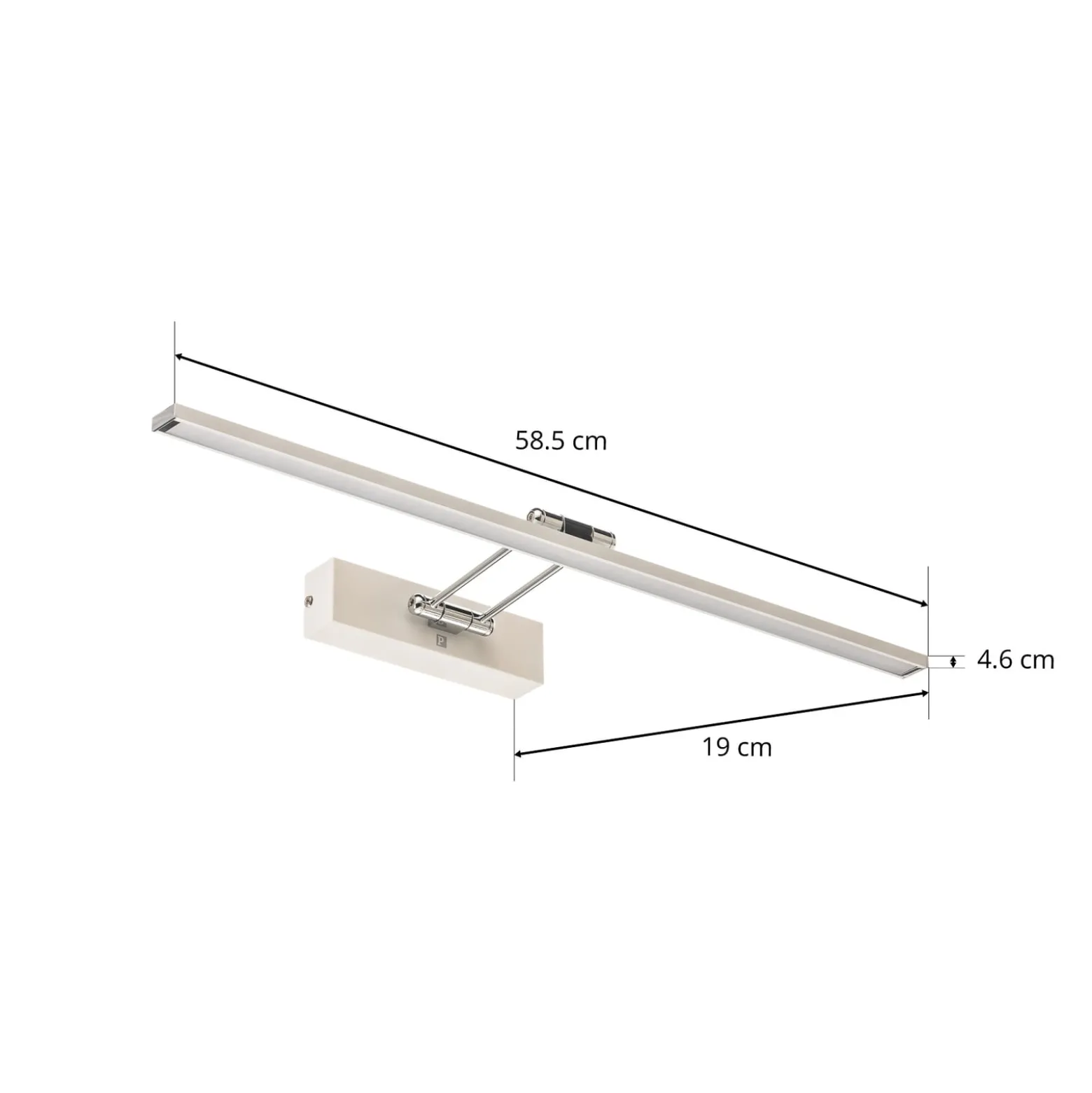 Paulmann Beam Sixty -LED-tauluvalaisin, valkoinen