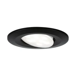 Paulmann Calla, musta, päälle/pois-kytkin, kääntyvä, 4 000 K, 9 cm, 3 kpl:n