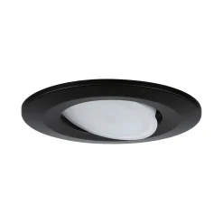 Paulmann Calla, musta, päälle/pois-kytkin, kääntyvä, 4 000 K, 9 cm, 3 kpl:n