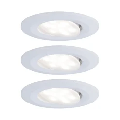 Paulmann Calla, valkoinen, himmennettävä, kääntyvä, 4 000 K, 9 cm, 3 kpl:n sarja
