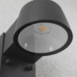 Paulmann Capea LED-anturi ulkoseinälamppu, antrasiitti, alumiini