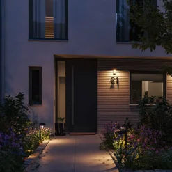 Paulmann Capea LED-anturi ulkoseinälamppu, antrasiitti, alumiini