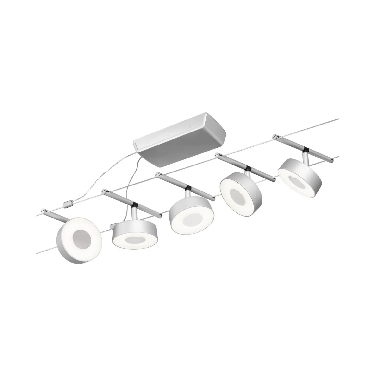 Paulmann Circle -LED-vaijerijärjestelmä 5x, kromi