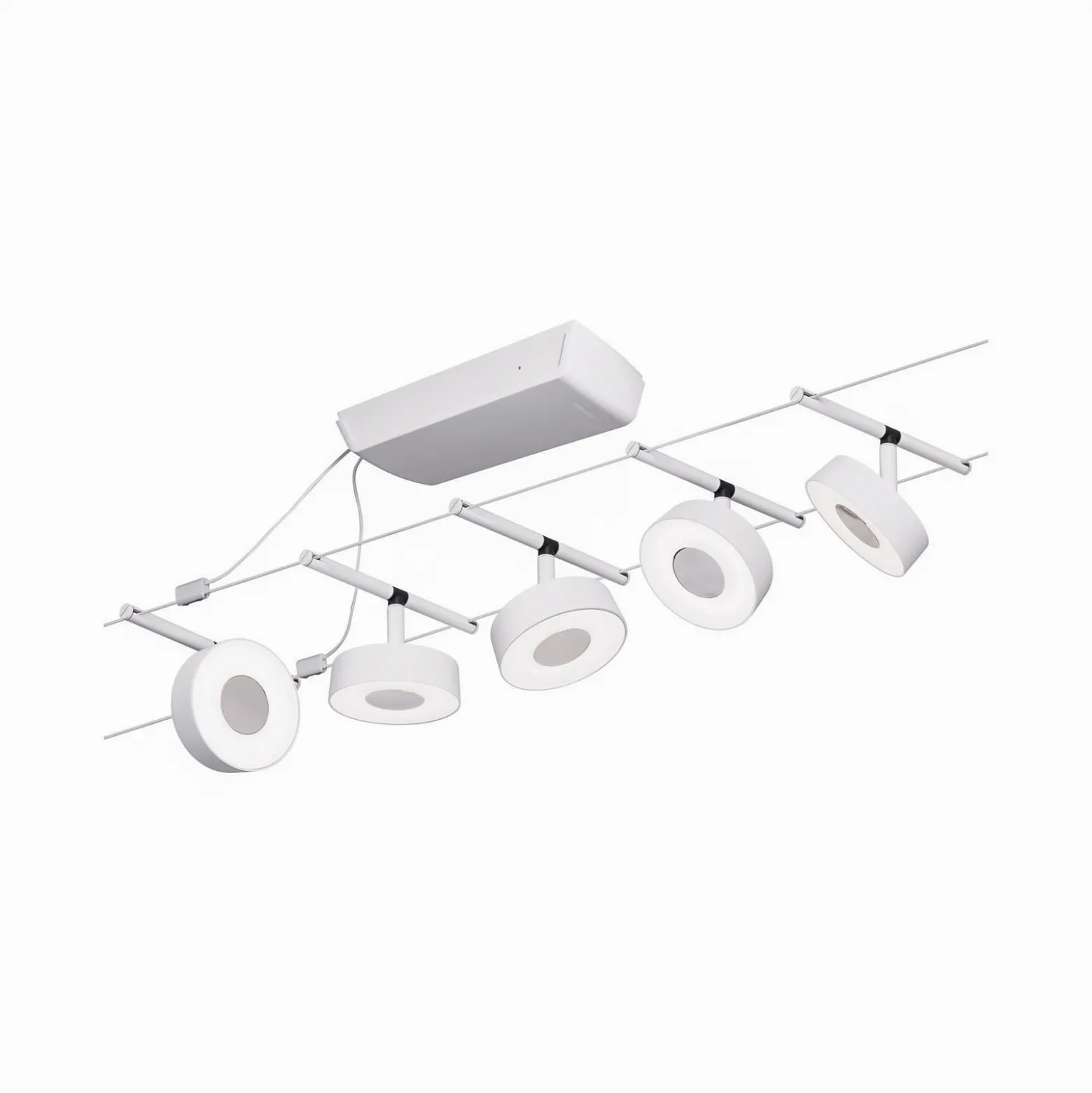 Paulmann Circle-LED-vaijerijärjestelmä 5x, valk.
