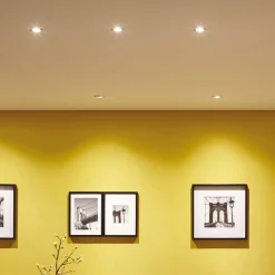 Paulmann Coin Slim upotettava LED-kohdevalo 3 kpl