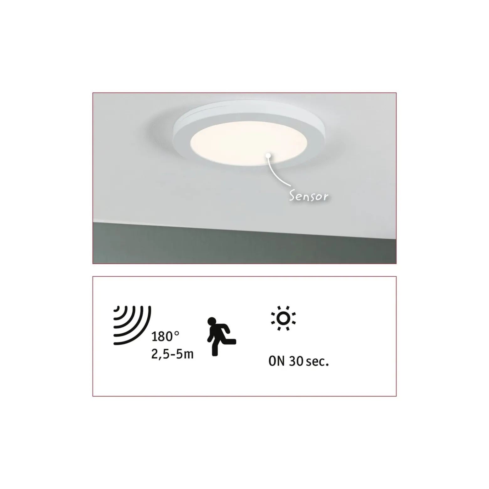 Paulmann Cover it -LED-paneeli anturilla, 22,5 cm