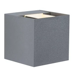 Paulmann Cybo LED-ulkoseinävalaisin, 2700 K, 8 x 8 cm, harmaa