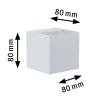 Paulmann Cybo LED-ulkoseinävalaisin, 2700 K, 8 x 8 cm, valkoinen