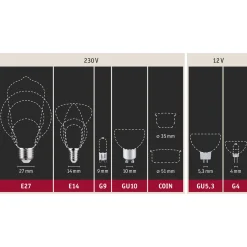 Paulmann E27 6,5W 825 -LED-lamppu ST64 kulta