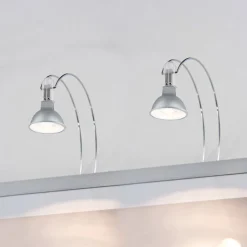 Paulmann Galeria -peililamppu, kromi, 30 cm, 2 kpl:n sarja, GU5.3