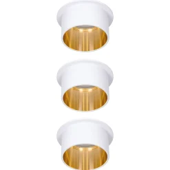 Paulmann Gil -LED-uppovalo, valkoinen/kulta, 3 kpl