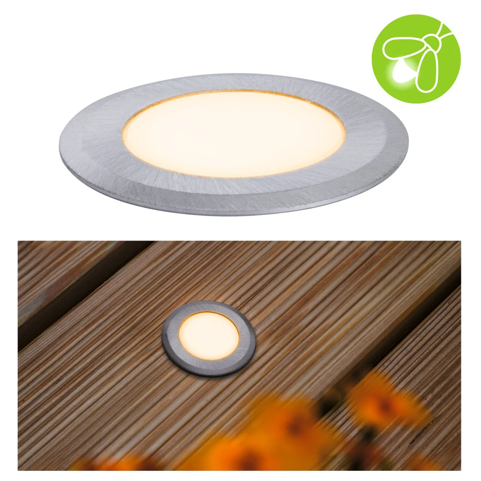 Paulmann Goldlicht LED-uppovalo, halkaisija 5 cm