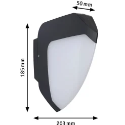 Paulmann Ikosea LED ulkoseinävalaisin, ZigBee 3.0