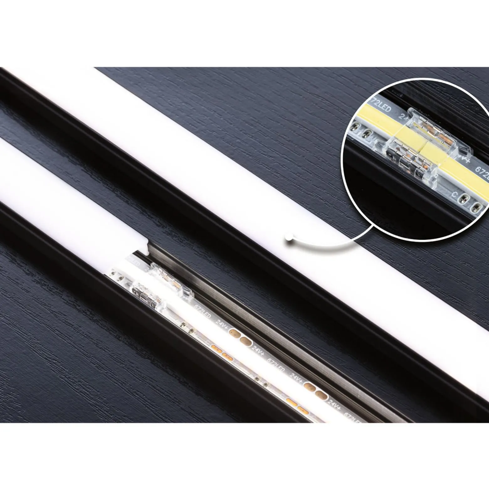 Paulmannin MaxLED COB -liitinsarja LED-nauhoille, valkoinen/kirkas