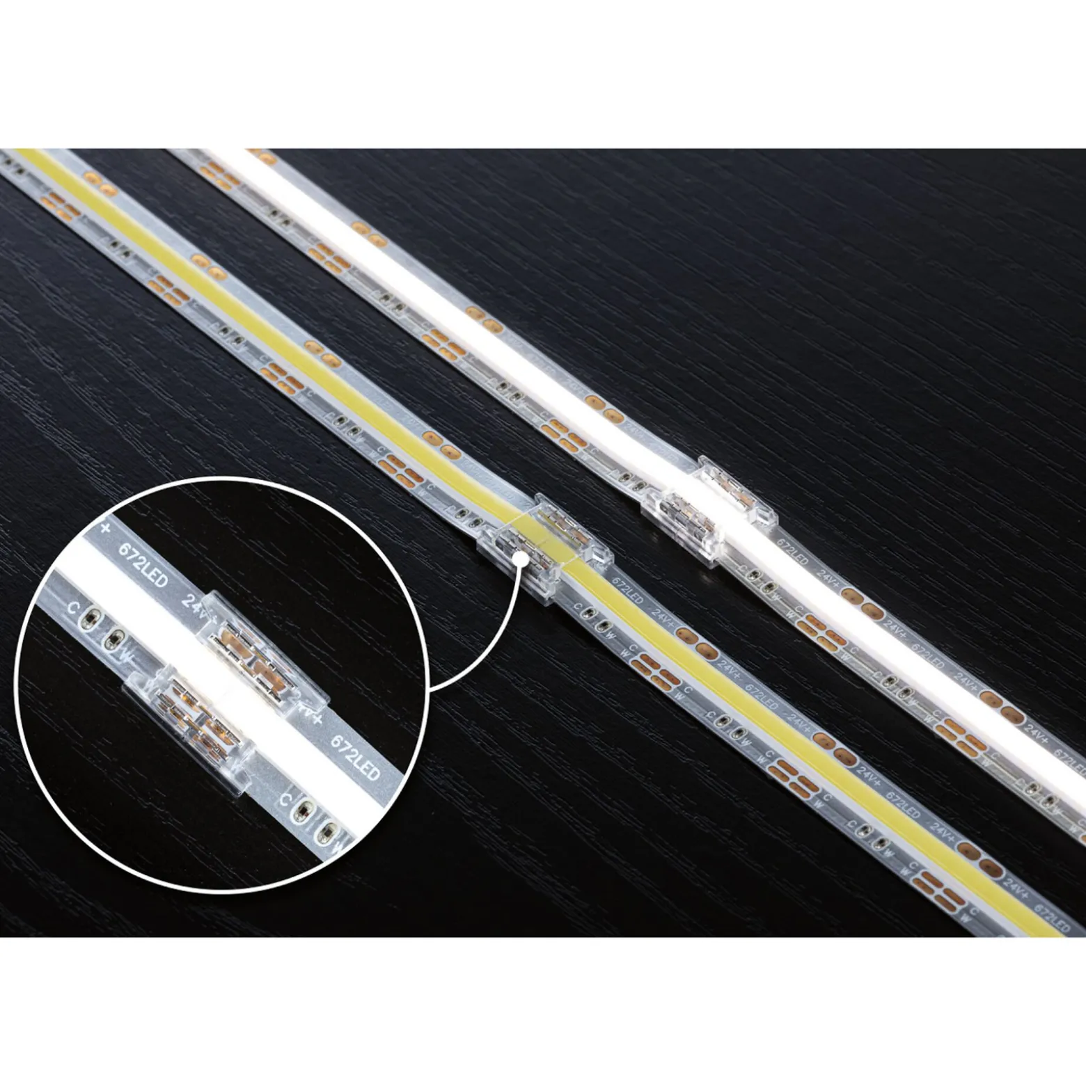 Paulmannin MaxLED COB -liitinsarja LED-nauhoille, valkoinen/kirkas