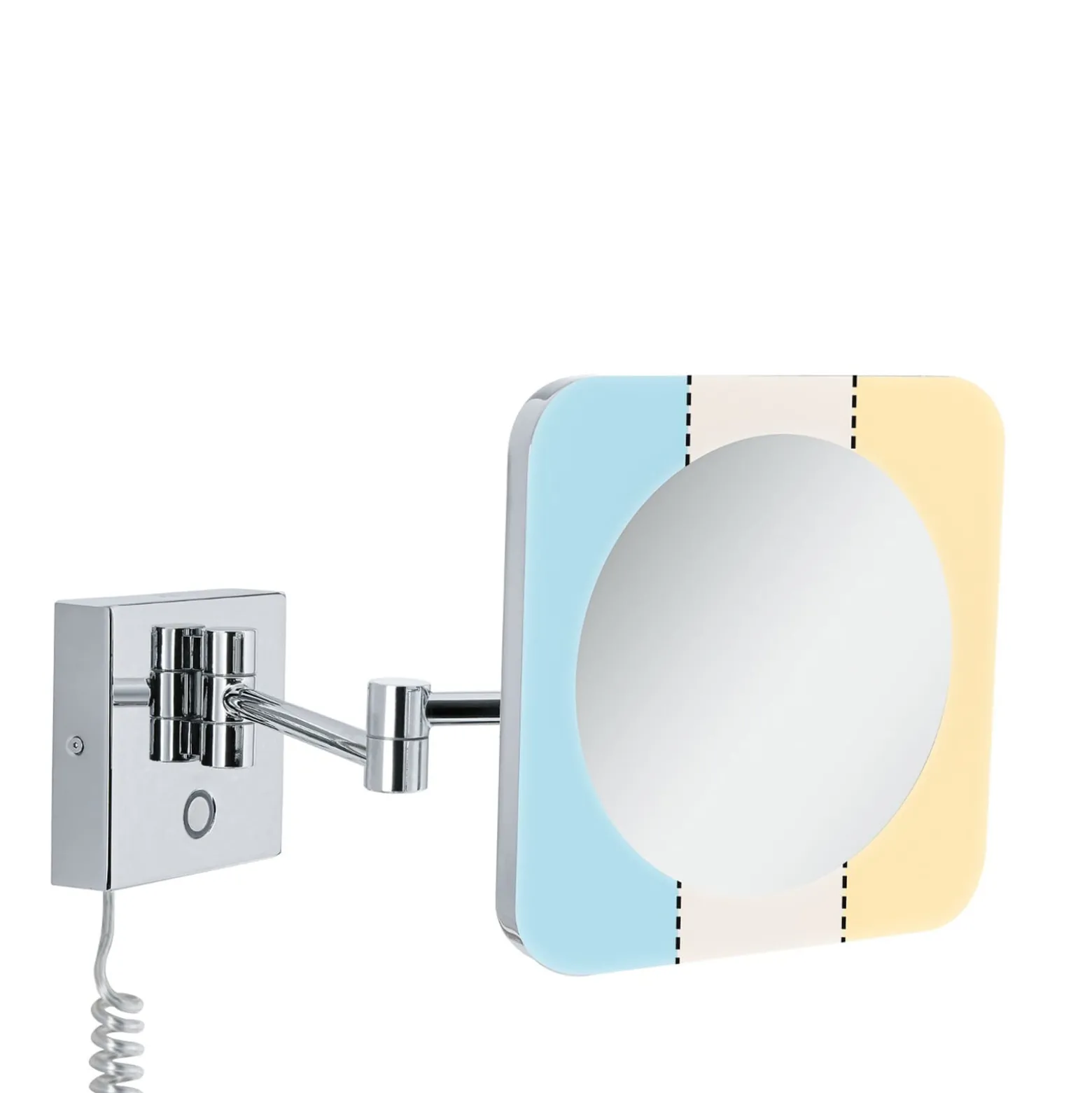 Paulmann Jora LED-meikkipeili, IP44, kytkimellä, hopea
