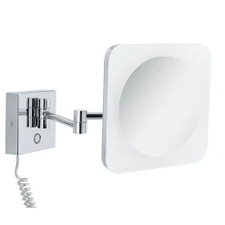Paulmann Jora LED-meikkipeili, IP44, kytkimellä, hopea