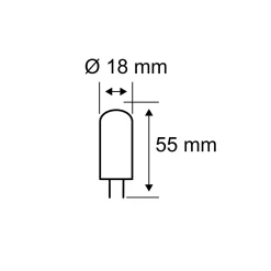 Paulmann kaksikantainen LED-lamppu G9 4W 3 000 K