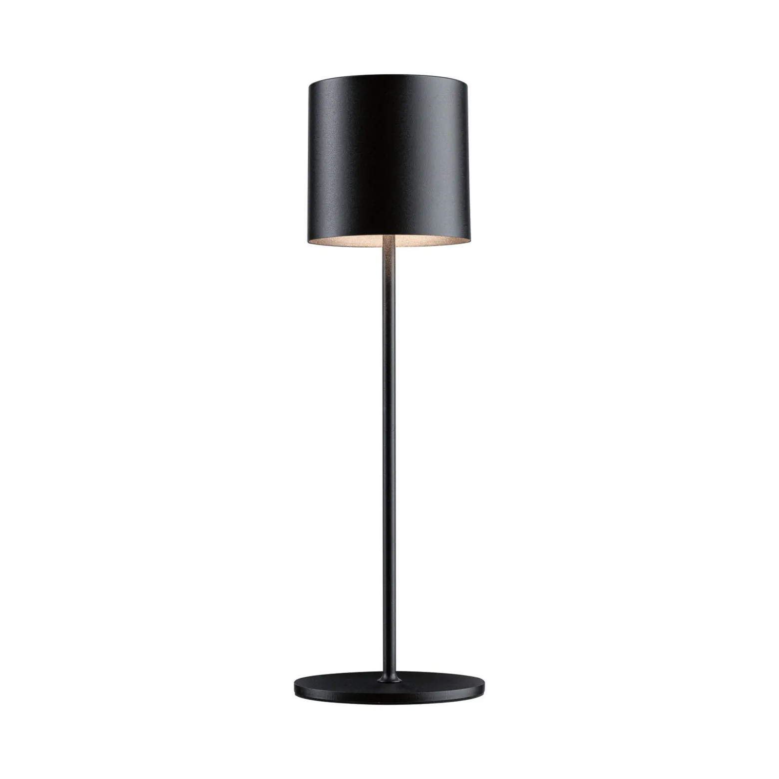 Paulmann LED-akkupöytälamppu Tuni, musta, muovi, IP44