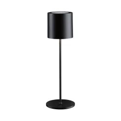 Paulmann LED-akkupöytälamppu Tuni, musta, muovi, IP44