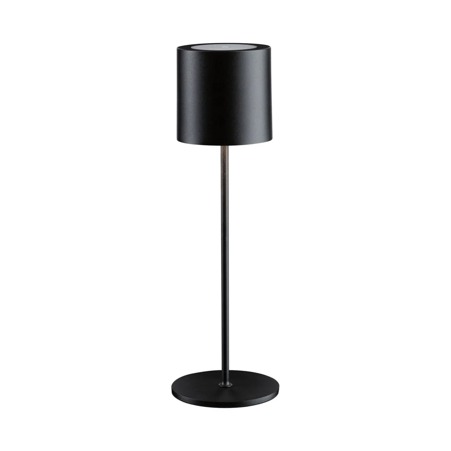 Paulmann LED-akkupöytälamppu Tuni, musta, muovi, IP44