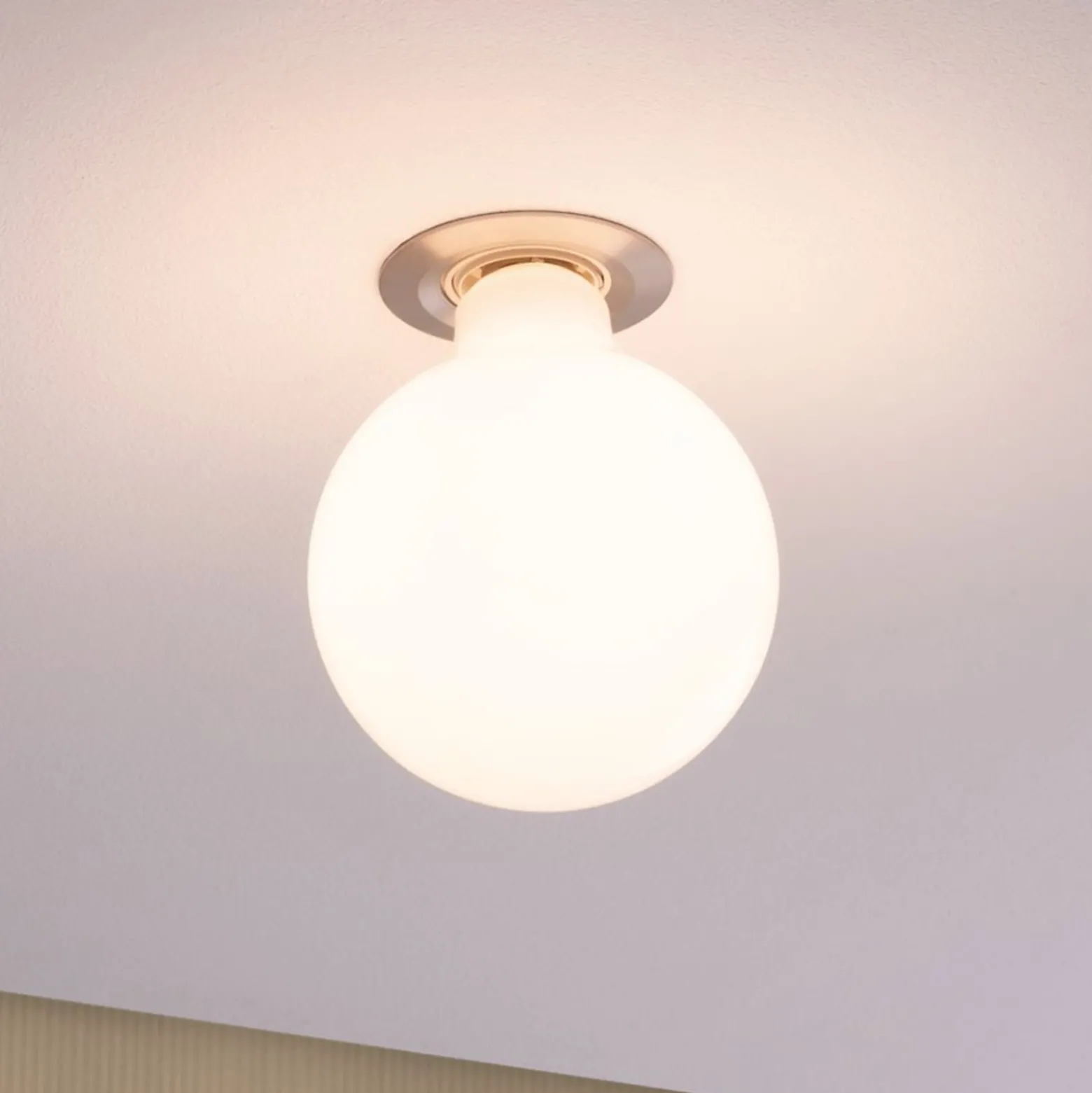 Paulmann LED-Globe G80 E27 7,5W 827 opal himmennys