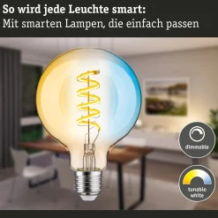 Paulmann LED-Globe G95 ZigBee E27 7,5W kulta CCT