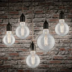 Paulmann LED-globe-lamppu, hehkulanka, E27, G125, 9 W, 2700 K, kirkas,
