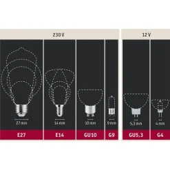 Paulmann-LED-heljastin GU10 5,5W 2 700 K EasyDim