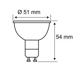 Paulmann-LED-heljastin GU10 7W 4 000 K kromi