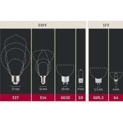 Paulmann-LED-heljastin GU10 7W 4 000 K kromi