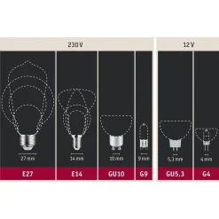 Paulmann-LED-heljastin GU5,3 6,5W 827 kromi