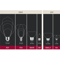Paulmann-LED-heljastin GU5,3 6,5W 827 valkoinen