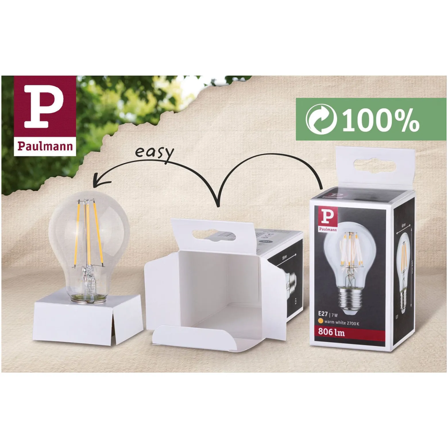 Paulmann-LED-heljastin GU5,3 6,5W 827 valkoinen