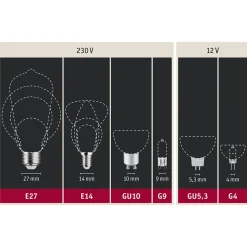 Paulmann-LED-heljastin GU5,3 6,5W 827 valkoinen