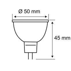 Paulmann-LED-heljastin GU5,3 6,5W 827 valkoinen