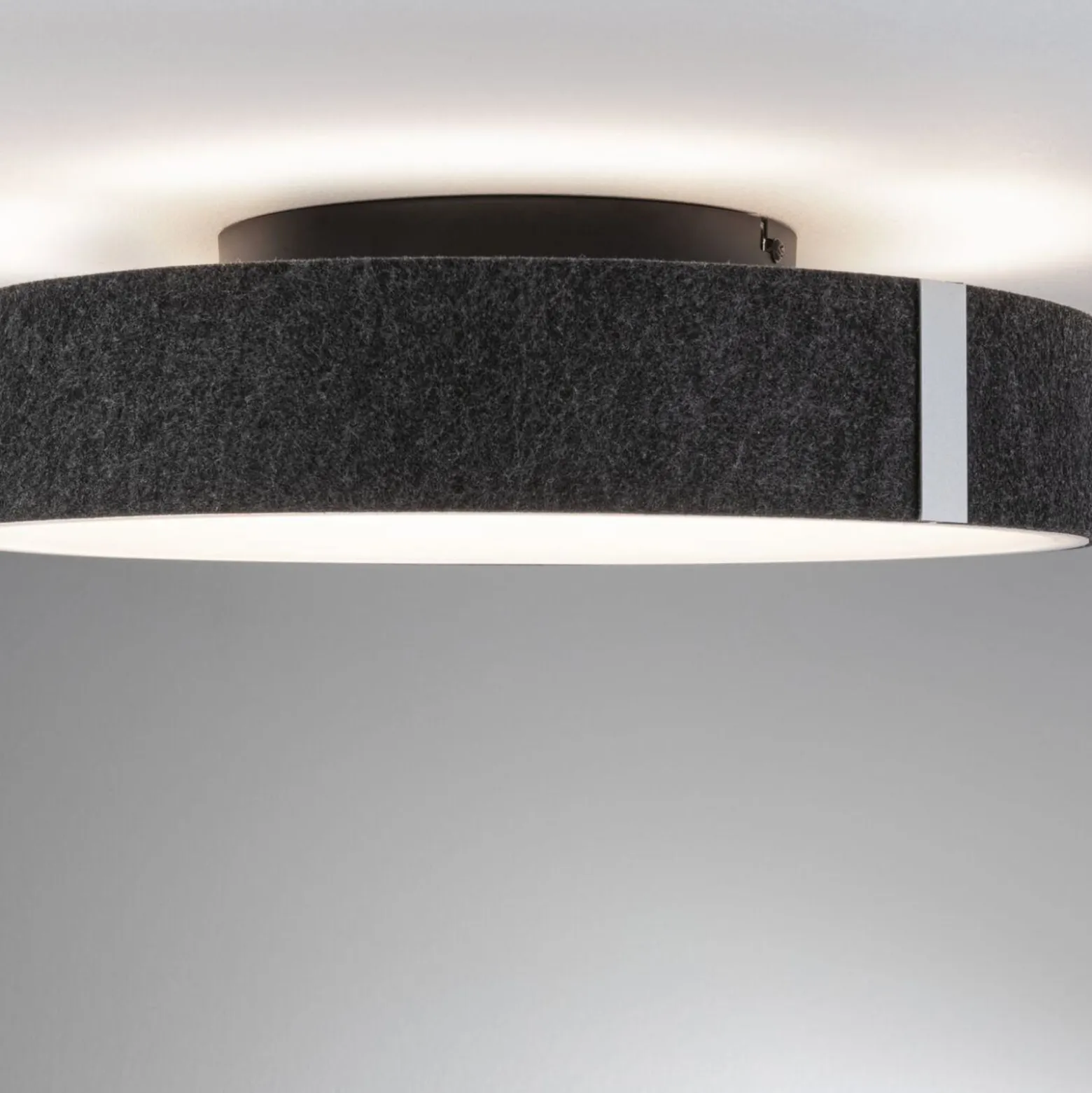 Paulmann LED-kattovalaisin Malika, antrasiitti, huopa, 3-portainen